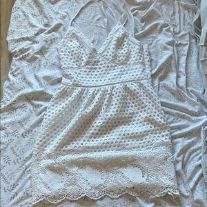 Abercrombie & Fitch White Lace Mini Dress